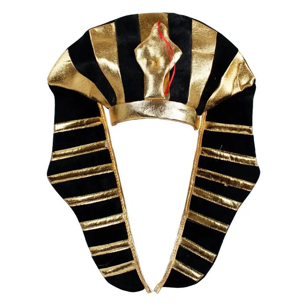 کلاه فرعون رنگ طلایی و مشکی مناسب برای کاستوم و هالووین بزرگسال ویزلی لند